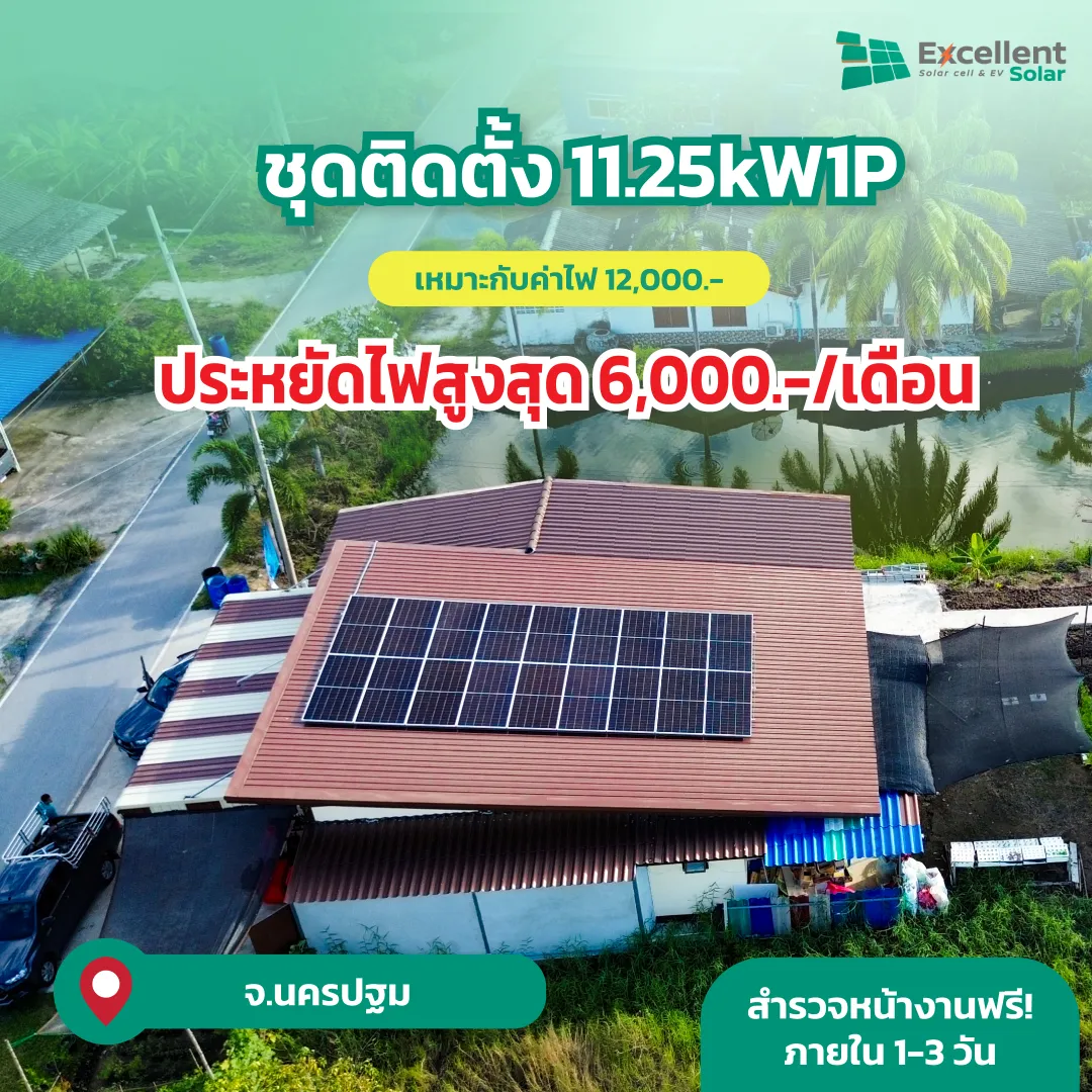 ติดแผงโซล่าเซลล์บนหลังคาบ้านราคา, ติดโซล่าเซลล์ บ้าน