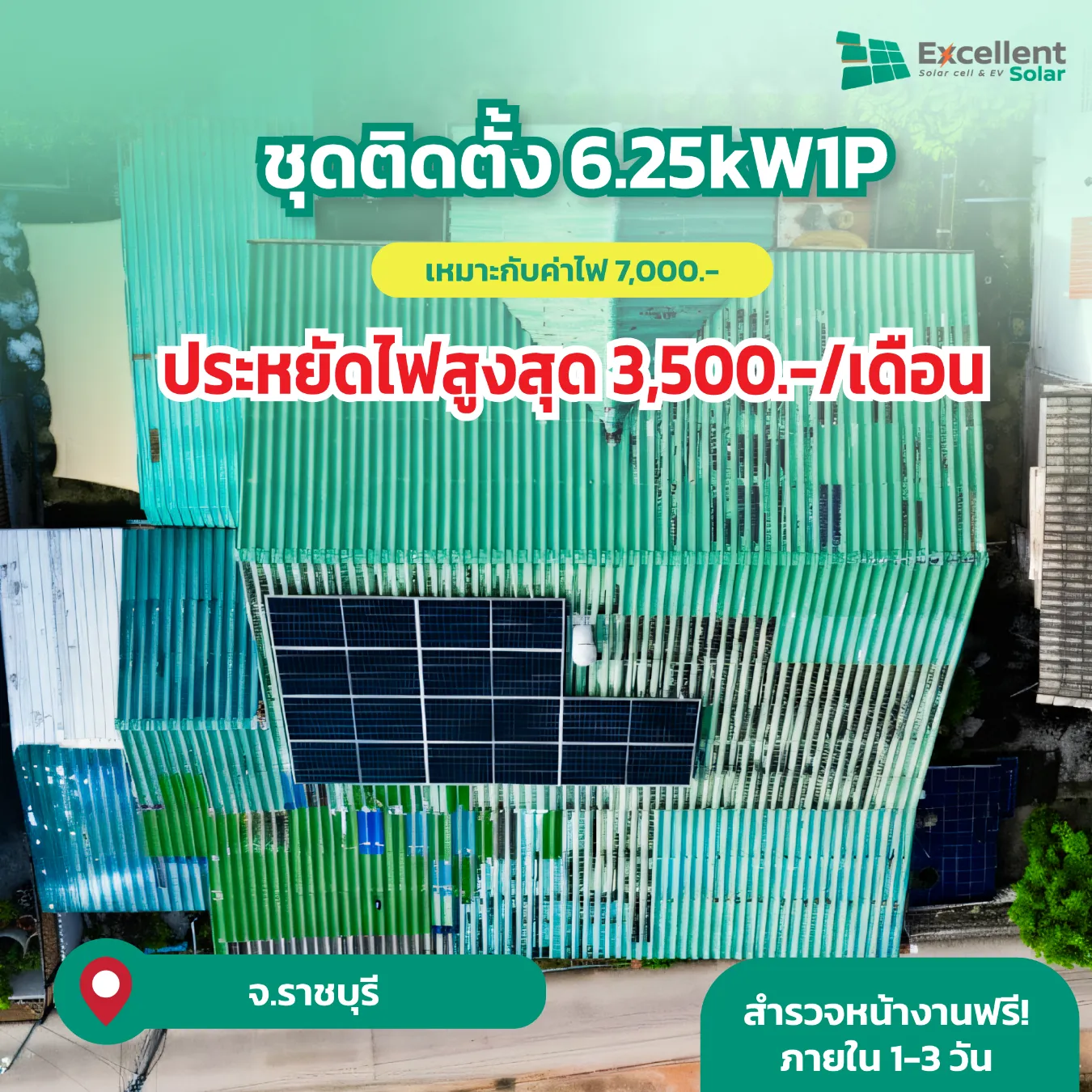 ติดแผงโซล่าเซลล์บนหลังคาบ้านราคา, ติดโซล่าเซลล์ บ้าน