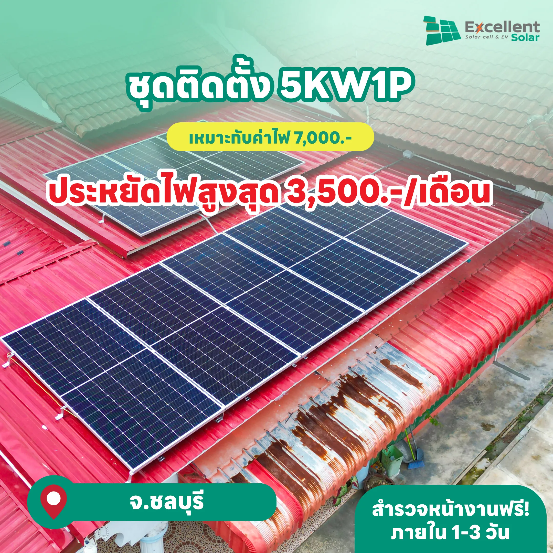 ติดแผงโซล่าเซลล์บนหลังคาบ้านราคา, ติดโซล่าเซลล์ บ้าน